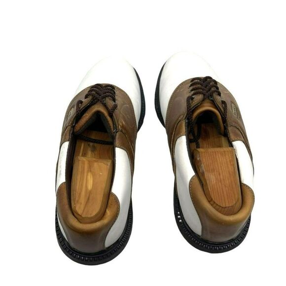 Footjoy Mens 58049 Golf Shoes Super Lites Saddle Multicolor Leather Low Top 9.5N - Picture 11 of 16